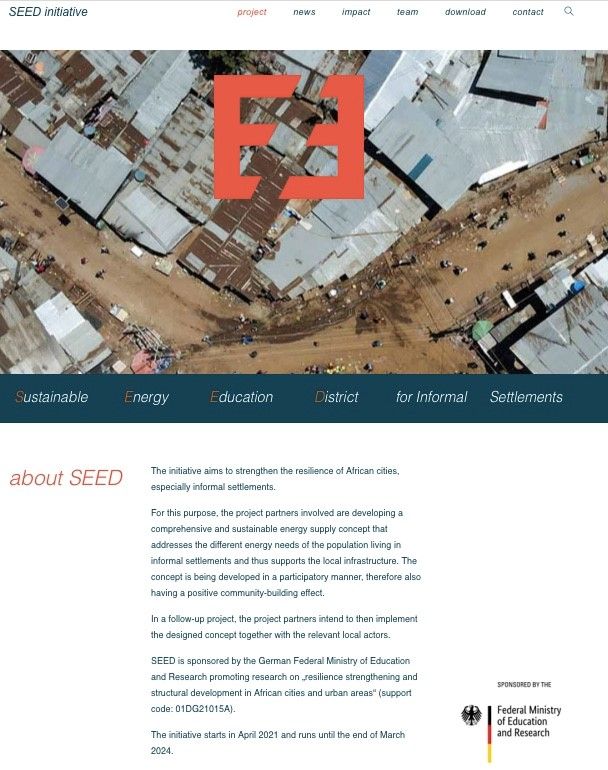 SEED project website